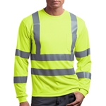 CornerStone® - ANSI 107 Class 3 Long Sleeve Snag-Resistant Reflective T-Shirt