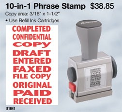 10-in-1 Phrase Stamp