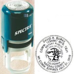 SR40 Round California Notary Stamp