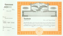 Stock Certificate 365 Custom Printed