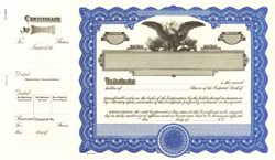 Stock Certificate 1388 Custom Printed