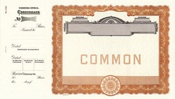 Stock Certificate 500 Custom Printed