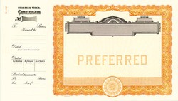 Stock Certificate 503 Custom Printed