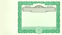 Stock Certificate 506 Custom Printed
