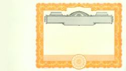 Stock Certificate 507 Custom Printed