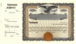 Stock Certificate GOES 70 1/2 Custom Printed