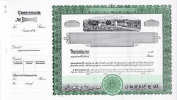 Stock Certificate 760 Custom Printed