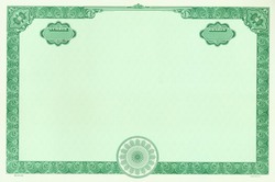 Stock Certificate GOES 860 Custom Printed
