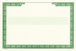 Stock Certificate GOES BGN Custom Printed